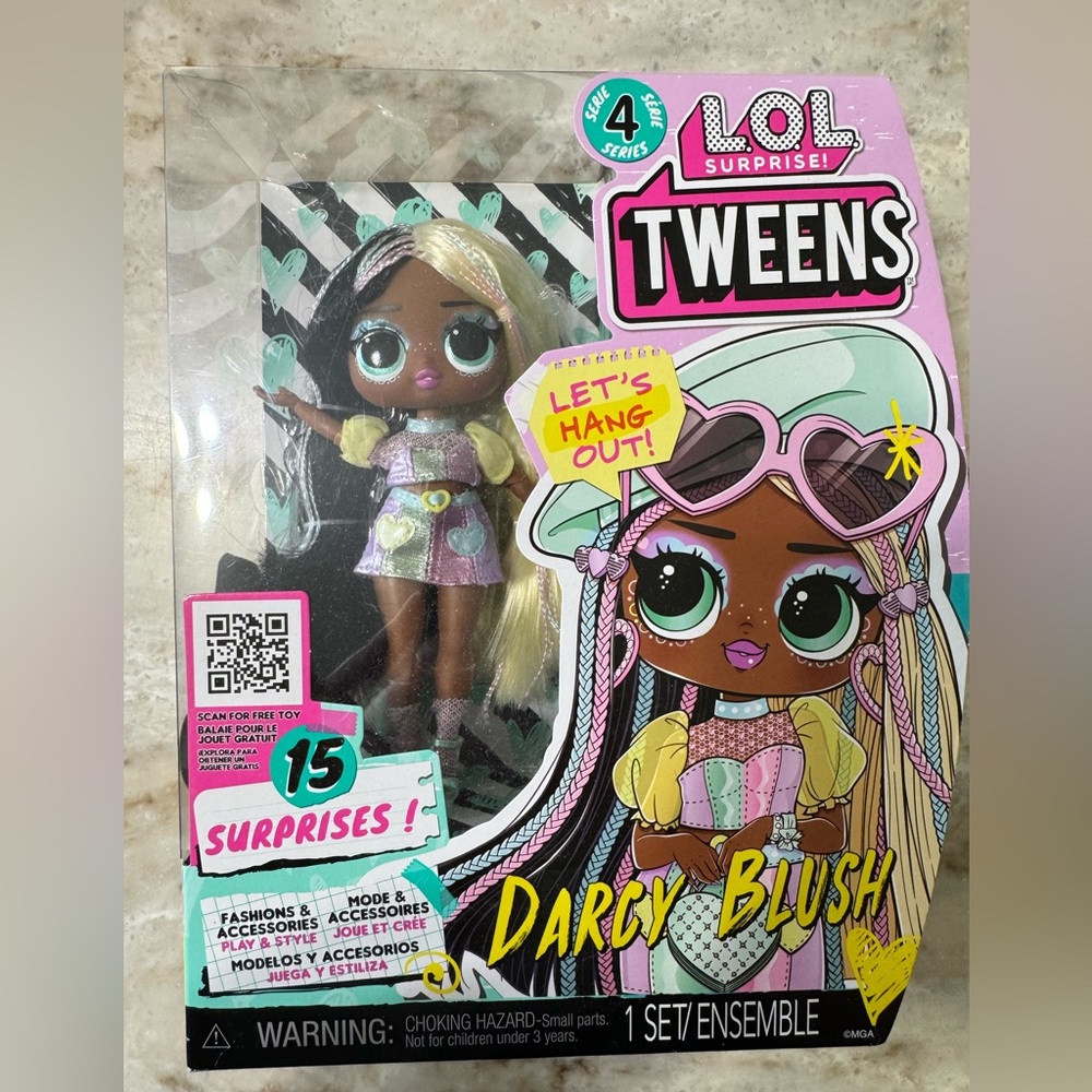 L.O.L. Surprise! Tweens Doll - Darcy Blush with Pink and Yellow Outfit